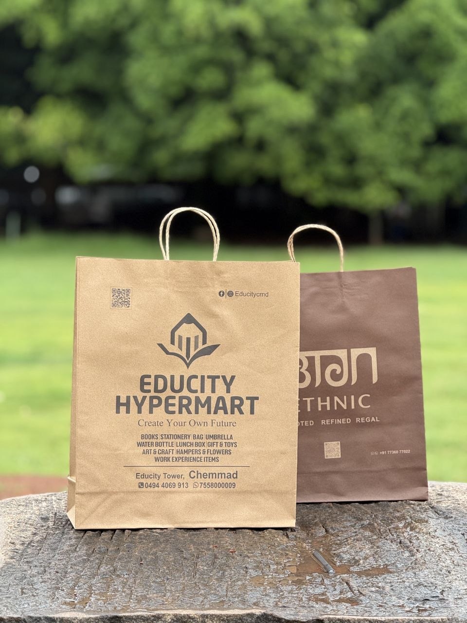 Durable Kraft Paper Bags eco-friendly packaging