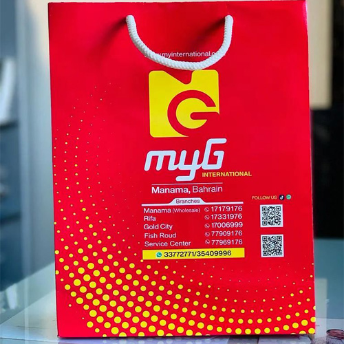 Mobile Shop Paper Bags design 3 by Made Products Kerala