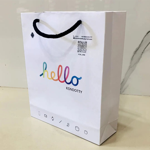 Mobile Shop Paper Bags design 4 by Made Products Kerala